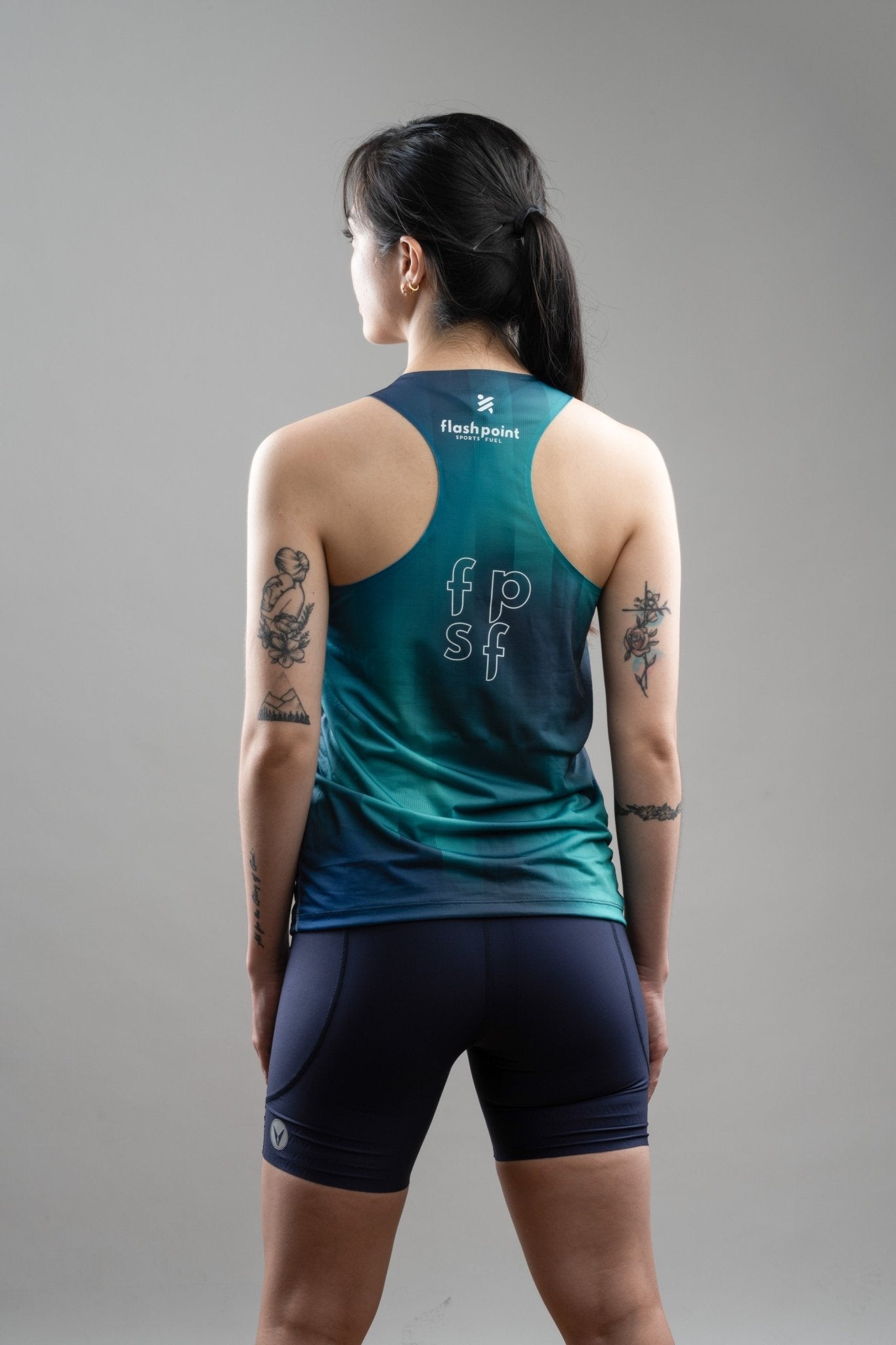 Flashpoint Premium Performance Singlet - Teal Gradient