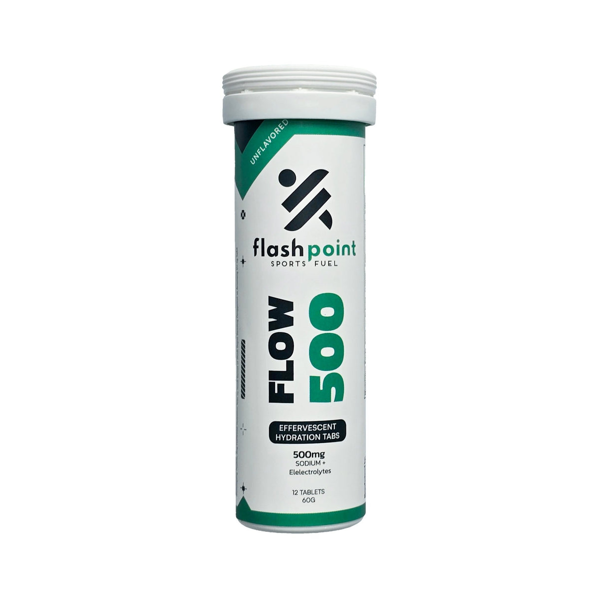 FLOW 500 Effervescent Hydration Tabs – Flashpoint Sports Fuel (Unflavored)