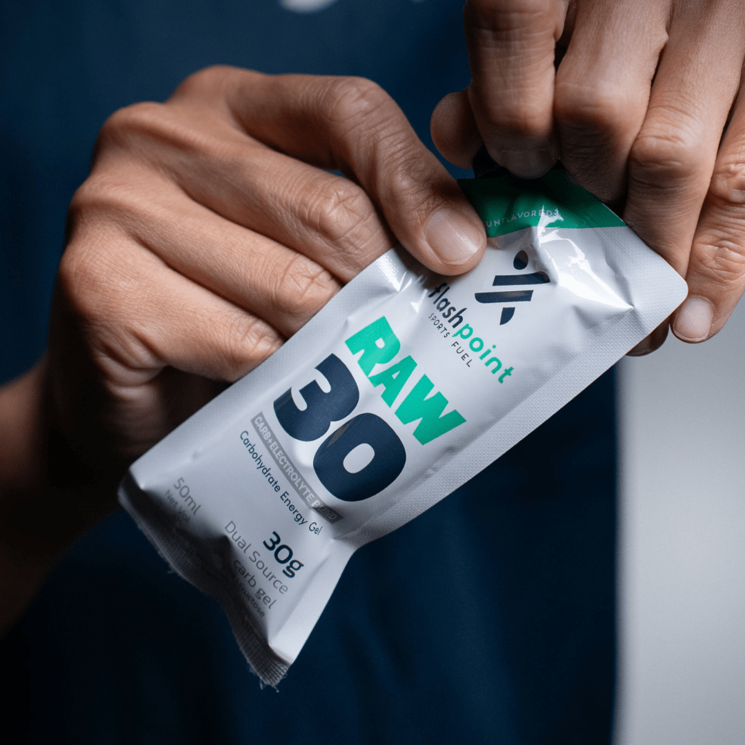 RAW 30 Energy Gel – Flashpoint Sports Fuel (Unflavored, 30g Carbs)